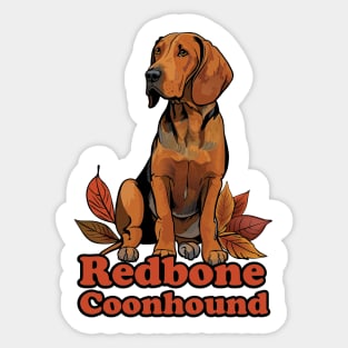 Redbone Coonhound Sticker